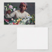 Frederic Bazille - Young Woman with Peonies Notitiekaartje (Voorkant / Achterkant)