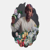 Frederic Bazille - Young Woman with Peonies Ornament Kaart (Rechts)