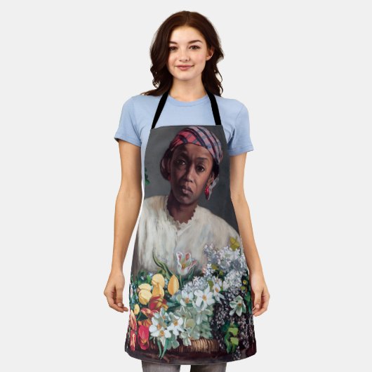 Frederic Bazille - Young Woman with Peonies Schort (Gedragen)