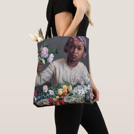 Frederic Bazille - Young Woman with Peonies Tote Bag (Dichtbij)