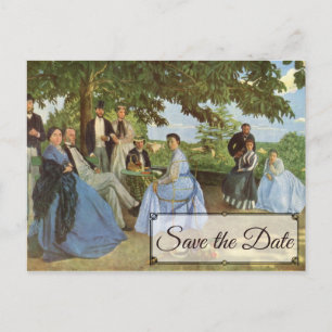 Frédéric Bazille's familiereünie Save the Date Briefkaart