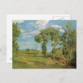 Frédéric Bazille's Paysage au bord du Lez Briefkaart (Voorkant / Achterkant)