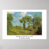 Frédéric Bazille's Paysage au bord du Lez Poster (Voorkant)