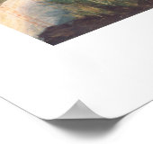 Frédéric Bazille's Uitzicht van het dorp Poster (Hoek)