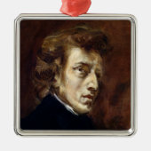 Frederic Chopin 1838 Metalen Ornament (Voorkant)