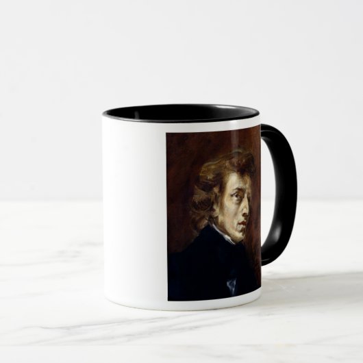 Frederic Chopin 1838 Mok (Voorkant rechts)