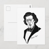 Frederic Chopin Briefkaart (Voorkant / Achterkant)