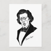 Frederic Chopin Briefkaart (Voorkant)