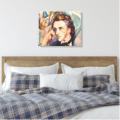 Frederic Chopin Composer Musician Portrait Famous Canvas Afdruk (Insitu (Slaapkamer))