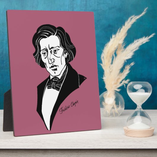 Frederic Chopin Fotoplaat (Zijkant)