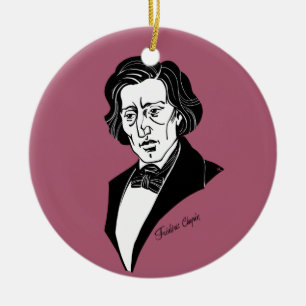 Frederic Chopin Keramisch Ornament