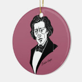 Frederic Chopin Keramisch Ornament (Links)