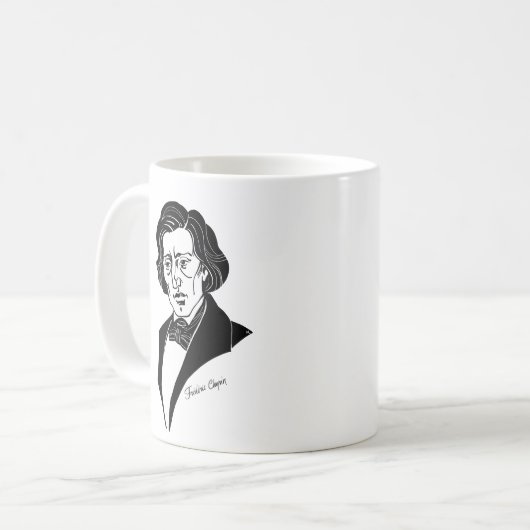 Frederic Chopin Koffiemok (Voorkant links)
