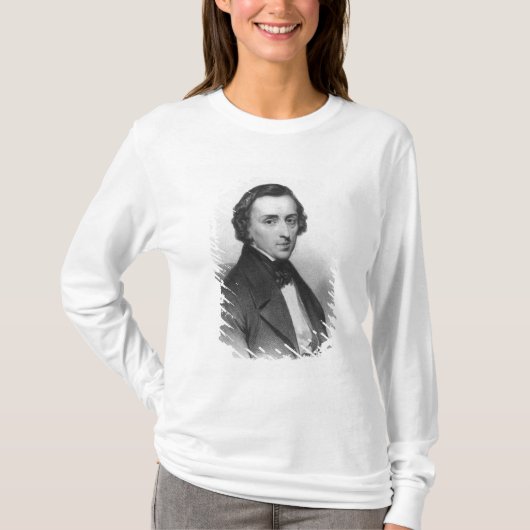 Frederic Chopin, na Ary Scheffer T-shirt (Voorkant)