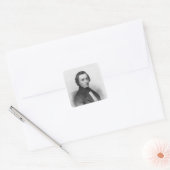 Frederic Chopin, na Ary Scheffer Vierkante Sticker (Envelop)