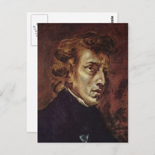 Frédéric Chopin Portrait Briefkaart (Voorkant / Achterkant)