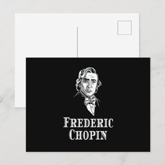 Frederic Chopin Portrait Briefkaart (Voorkant / Achterkant)