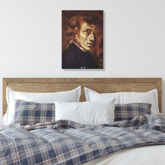 Frédéric Chopin Portrait Canvas Afdruk (Insitu (Slaapkamer))