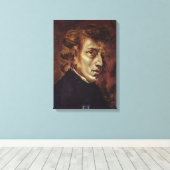 Frédéric Chopin Portrait Canvas Afdruk (Insitu (Houten vloer))