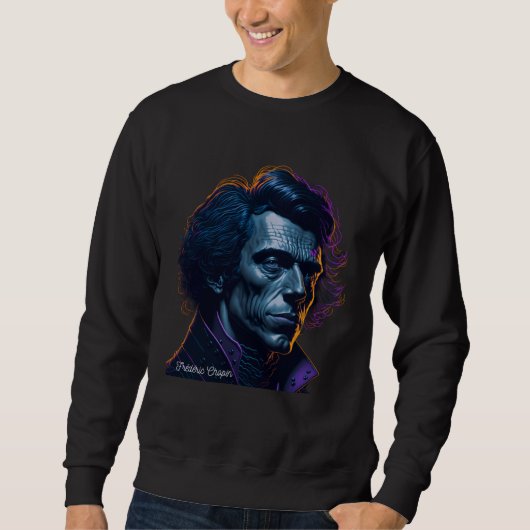 Frederic Chopin Portrait Pianist Composer Illustra Trui (Voorkant)