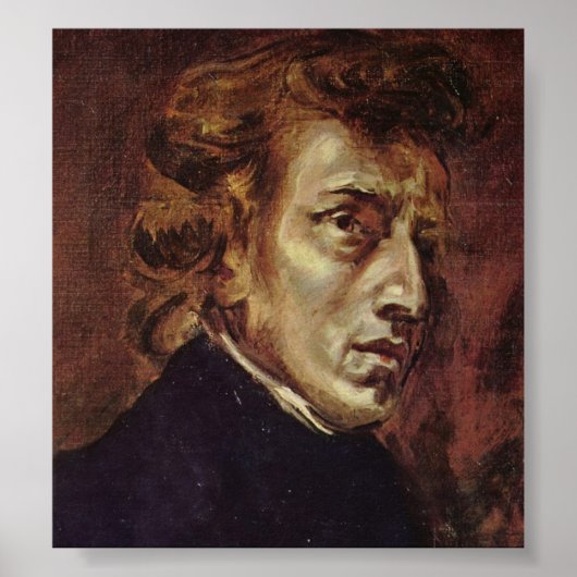 Frédéric Chopin Portrait Poster (Voorkant)