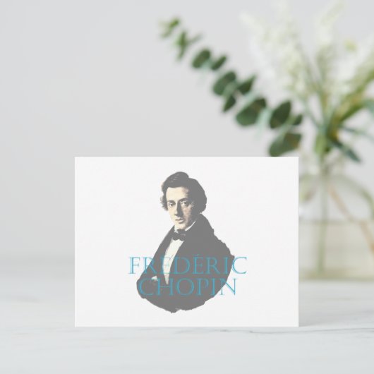 Frédéric Chopin portret Briefkaart (Staand voorkant)