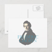 Frédéric Chopin portret Briefkaart (Voorkant / Achterkant)
