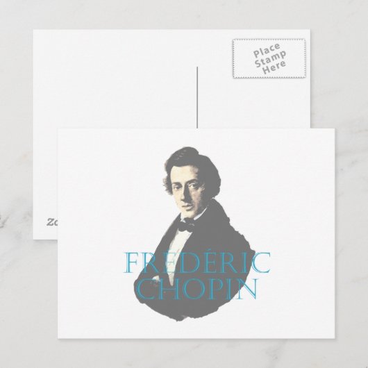 Frédéric Chopin portret Briefkaart (Voorkant / Achterkant)