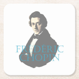 Frédéric Chopin portret Kartonnen Onderzetters