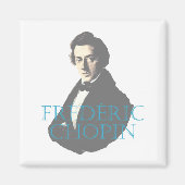 Frédéric Chopin portret Magneet (Voorkant)