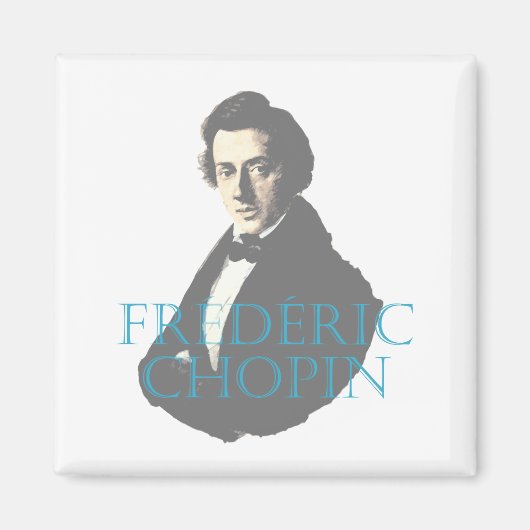 Frédéric Chopin portret Magneet (Voorkant)
