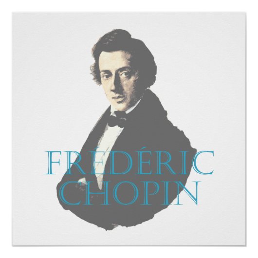 Frédéric Chopin portret Poster (Voorkant)