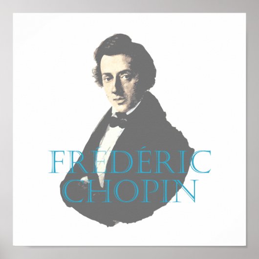 Frédéric Chopin portret Poster (Voorkant)