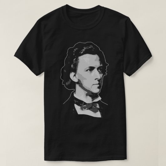 Frederic Chopin Retro Propaganda Classical Music C T-shirt (Design voorkant)