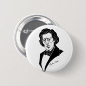 Frederic Chopin Ronde Button 5,7 Cm (Voorkant /achterkant)