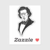 Frederic Chopin Sticker (Vel)