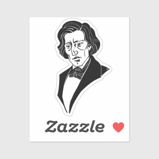 Frederic Chopin Sticker (Vel)