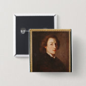 Frederic Chopin Vierkante Button 5,1 Cm (Voorkant /achterkant)