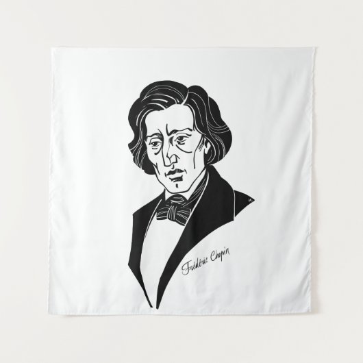Frederic Chopin Wandkleed (Voorkant)