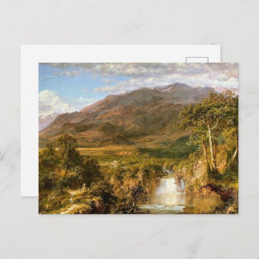 Frederic Church, Hart van de Andes, Briefkaart (Voorkant / Achterkant)