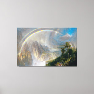 FREDERIC CHURCH - regenseizoen in de tropen 1866 Canvas Afdruk