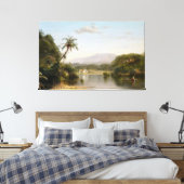 FREDERIC CHURCH - Uitzicht aan de Magdalena 1857 Canvas Afdruk (Insitu (Slaapkamer))