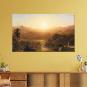 FREDERIC E. CHURCH - De Andes van Ecuador - 1855 Canvas Afdruk (Insitu (Woonkamer))