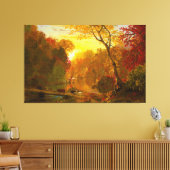 FREDERIC E. CHURCH - HERFST IN NOORD-AMERIKA 1856 CANVAS AFDRUK (Insitu (Woonkamer))