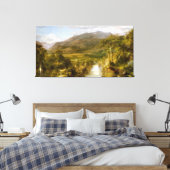 FREDERIC E. CHURCH - HET HART VAN DE ANDES - 1859 CANVAS AFDRUK (Insitu (Slaapkamer))