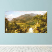 FREDERIC E. CHURCH - HET HART VAN DE ANDES - 1859 CANVAS AFDRUK (Insitu (Houten vloer))