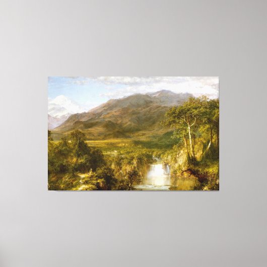 FREDERIC E. CHURCH - HET HART VAN DE ANDES - 1859 CANVAS AFDRUK (Voorkant)