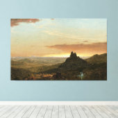 FREDERIC E. CHURCH - KRUIS IN DE WILDEERNIS 1857 CANVAS AFDRUK (Insitu (Houten vloer))