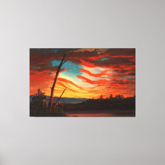 FREDERIC E. CHURCH - ONS SPANDOEK AAN DE HEMEL - 1 CANVAS AFDRUK (Voorkant)