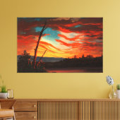 FREDERIC E. CHURCH - ONS SPANDOEK AAN DE HEMEL - 1 CANVAS AFDRUK (Insitu (Woonkamer))